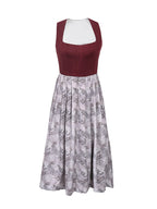 Women's German Dirndl Dress Costume 2 Piece Oktoberfest