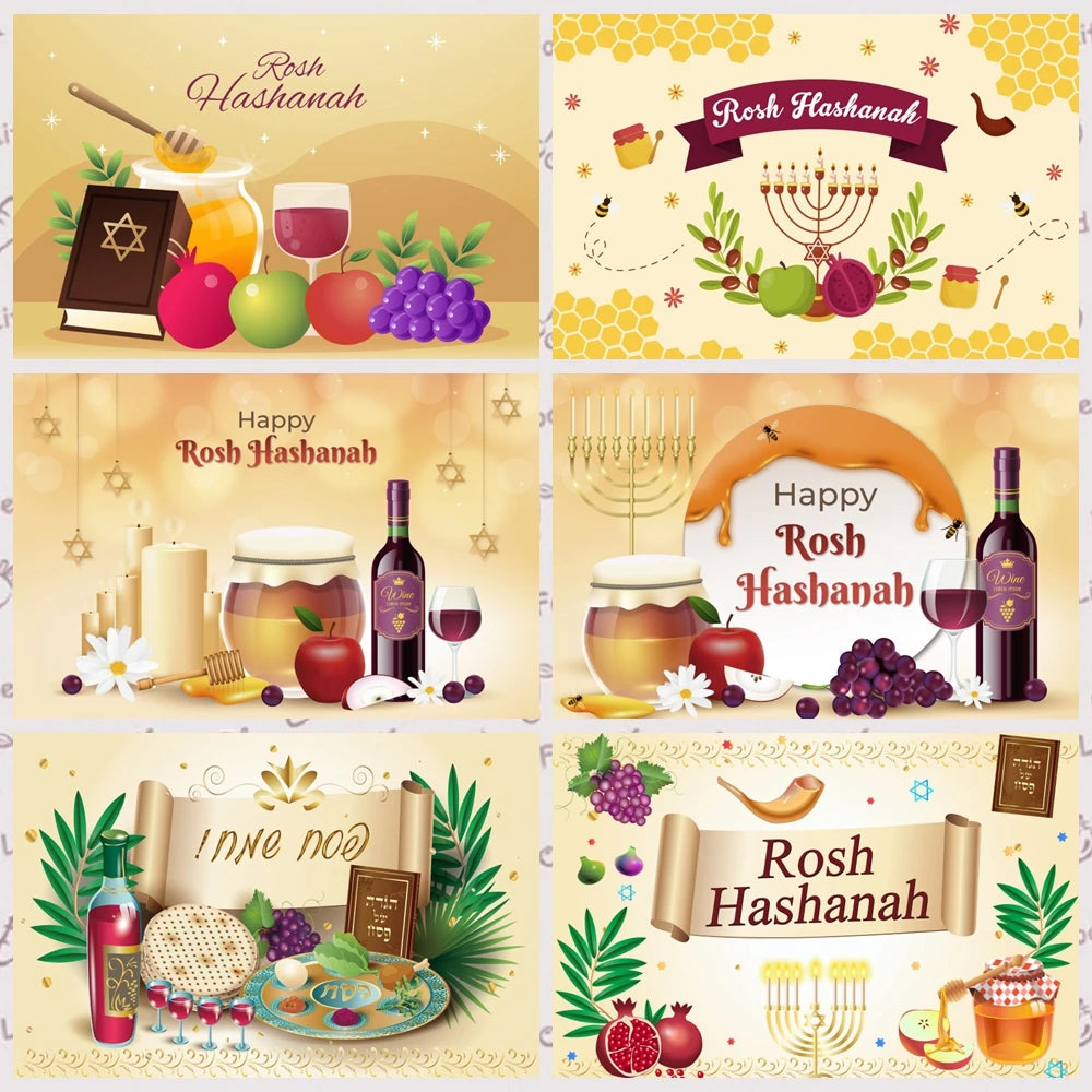 Happy Rosh Hashanah Photography Background
