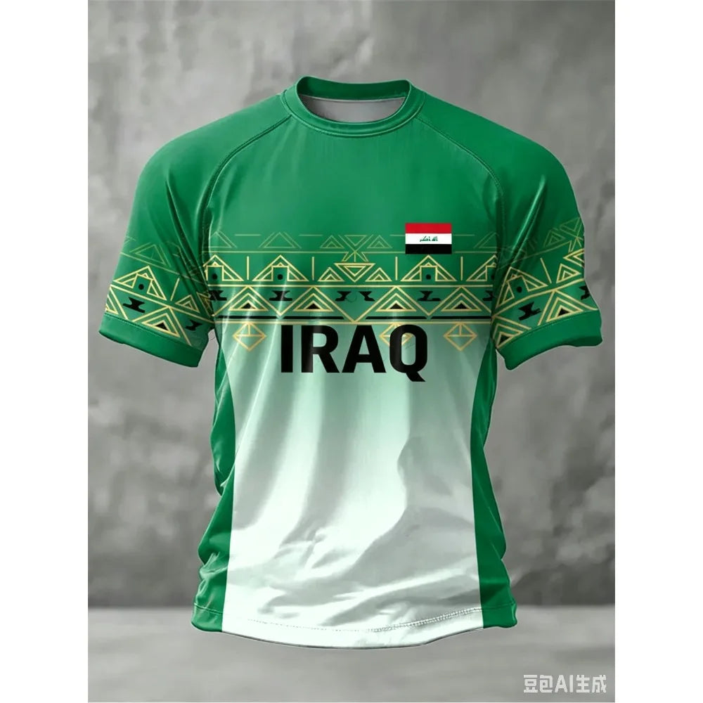 Iraq Men Football Fan T-shirt