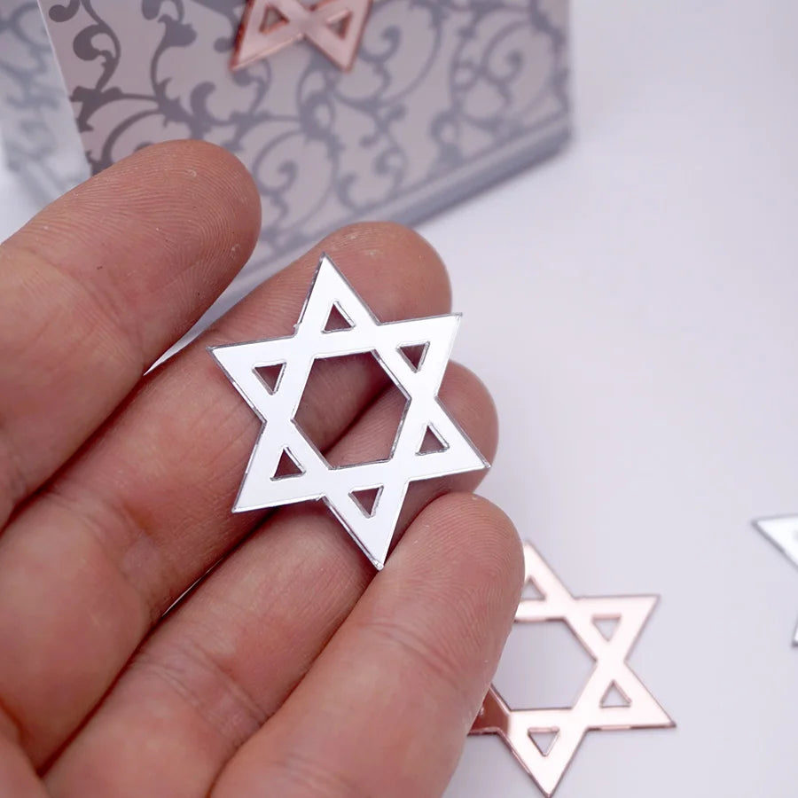 Star of David Acrylic Mirror Stickers