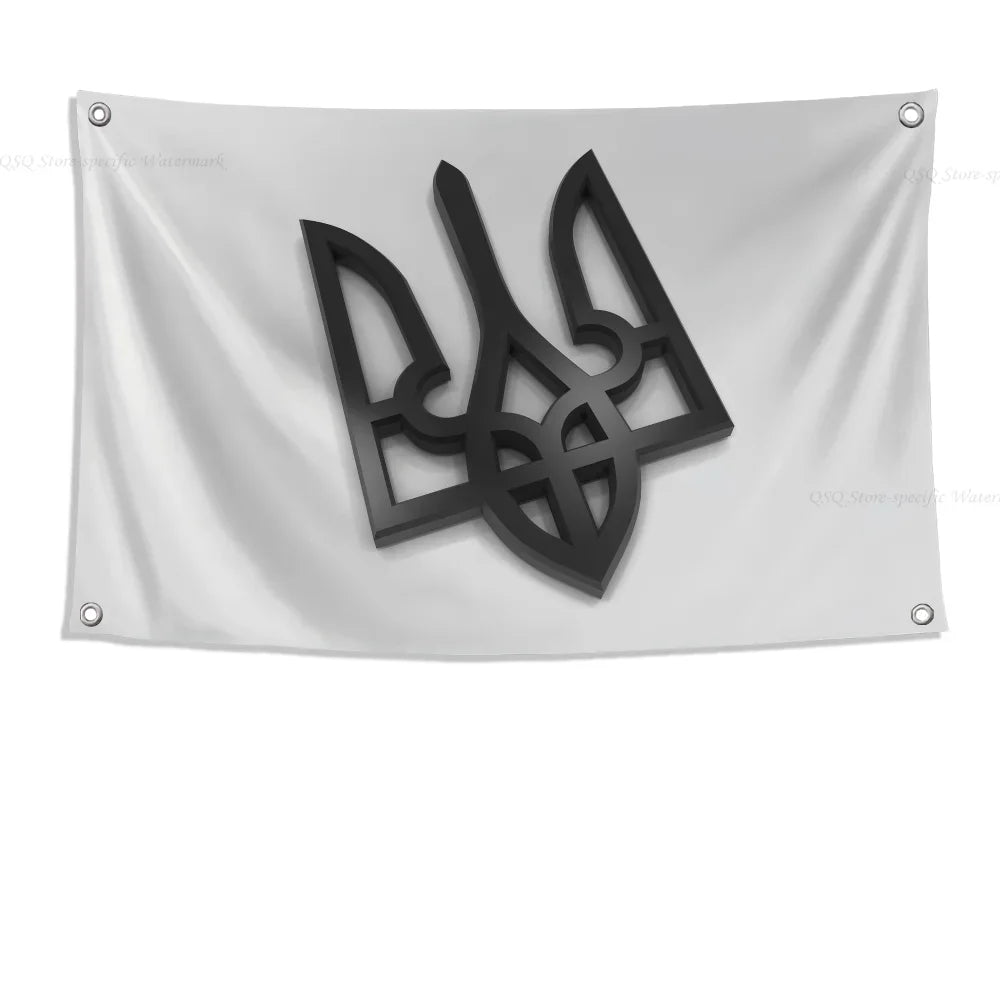 Ukraine Trident Flag Banners