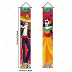 Dia De Los Muertos Porch Sign Banners Mexico Day of The Dead