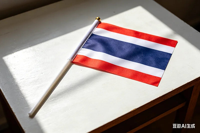 Thailand Small Hand Held Waving Flag