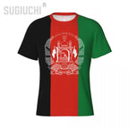 Tight Sports T-shirt Afghanistan Flag