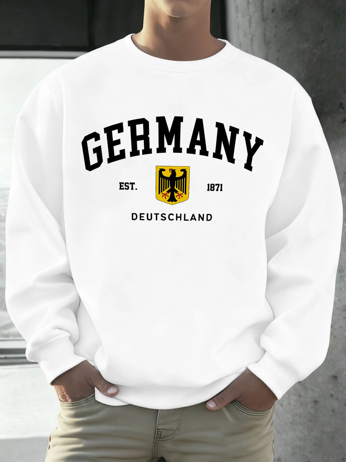 Germany Deutschland National Emblem Print Men Sweatshirt