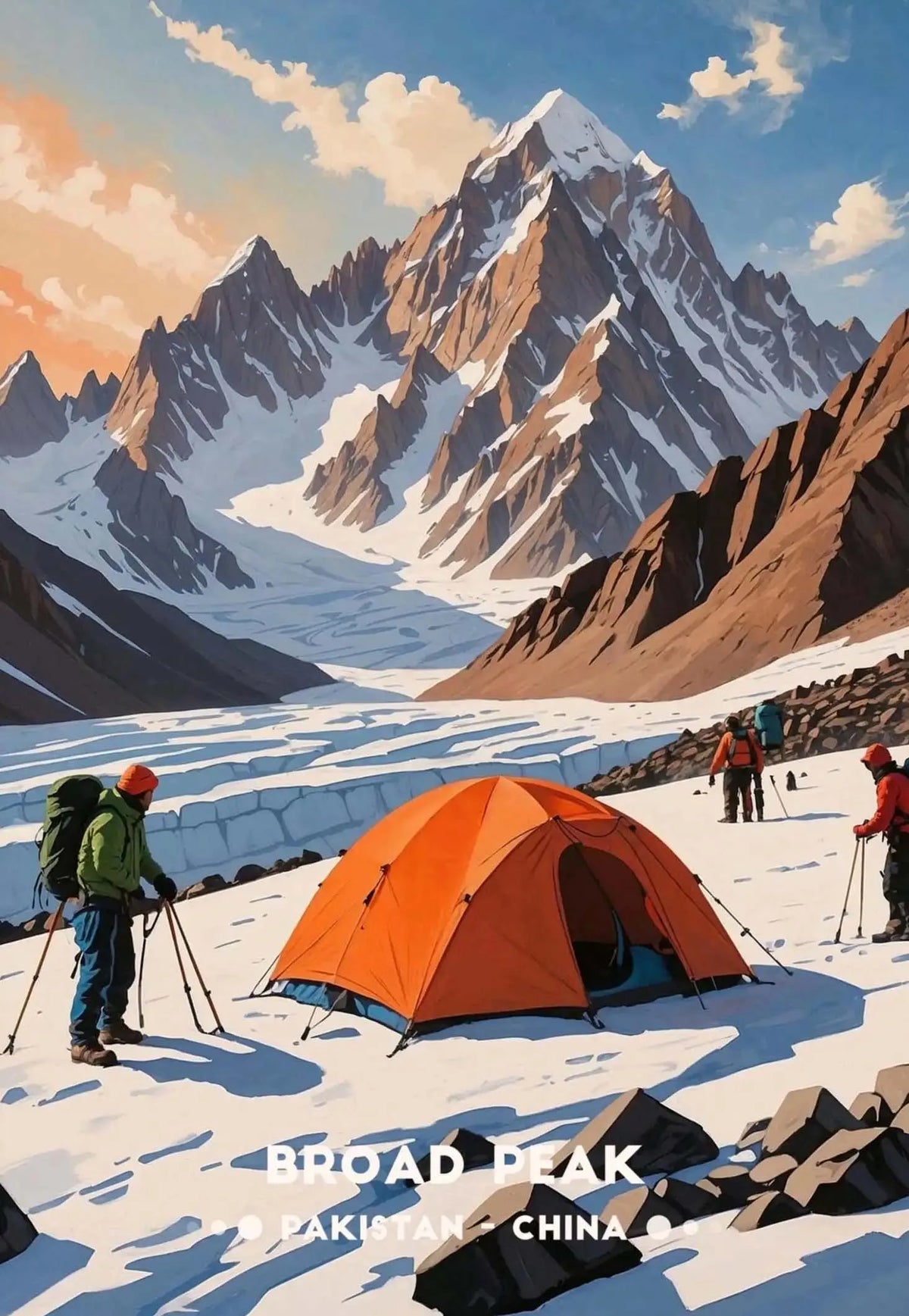 Stunning Mountain Landscape Posters Himalayan Nepal