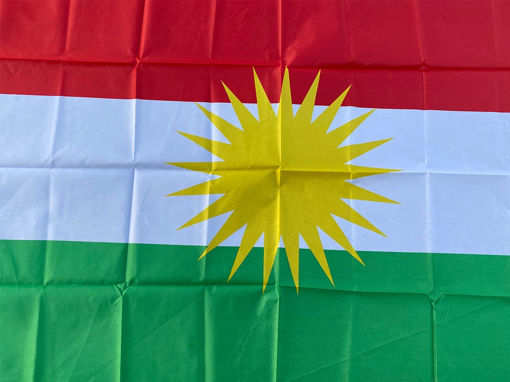 Kurdistan Hanging Polyester Flag