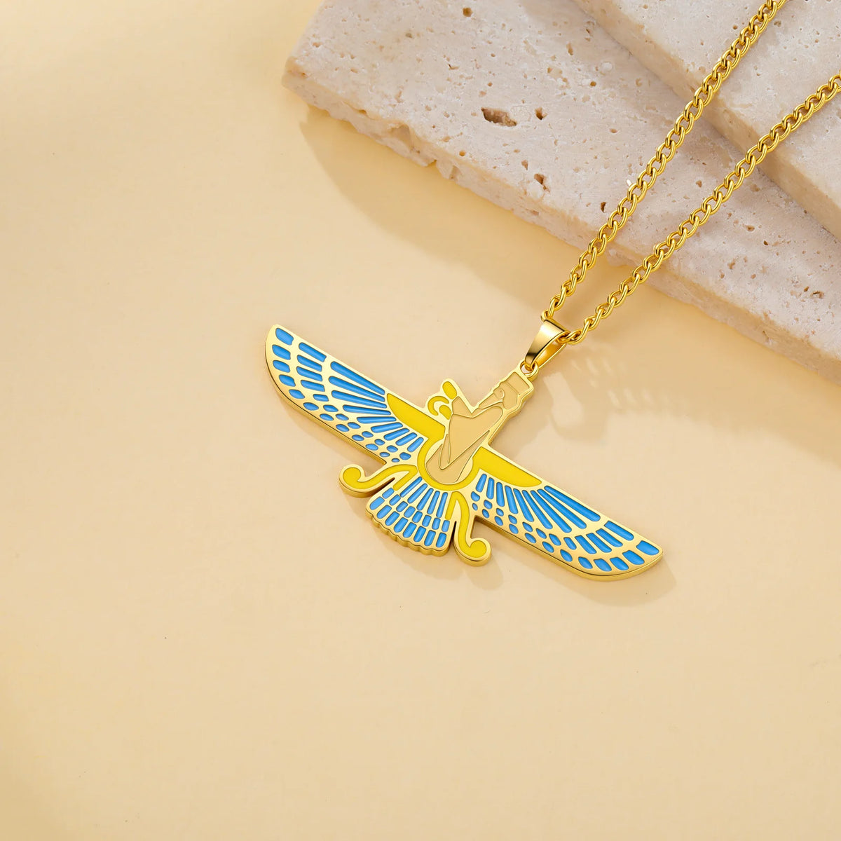 Faravahar Necklace Ancient Persian Zoroastrian