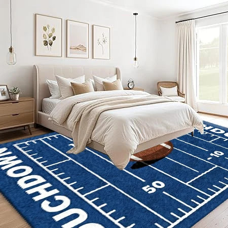 American Football Field Area Rug