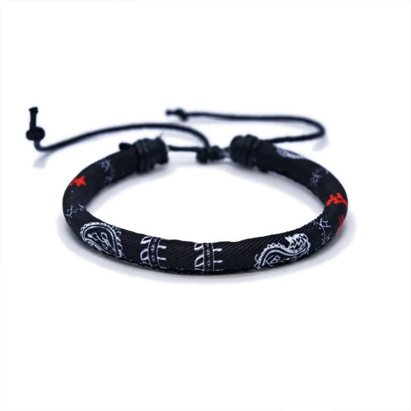 Multicolor Sizes Weave Kufiya Patterns Bracelets