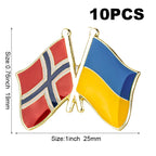 10pc Ukraine Friendship Badge International Collections