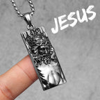 Jesus Heart Cross Necklaces Pendant Chain