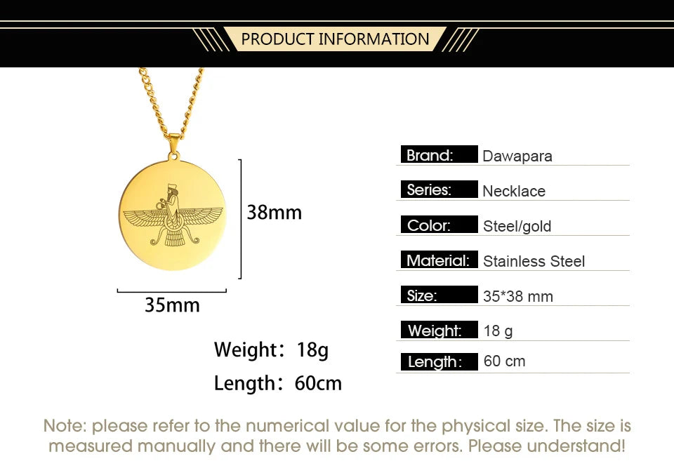 Necklace Persian Zoroastrian Pendant
