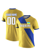 Custom Ukraine National Team Soccer T-shirt