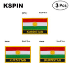 KURDISTAN Shape Flag Patches