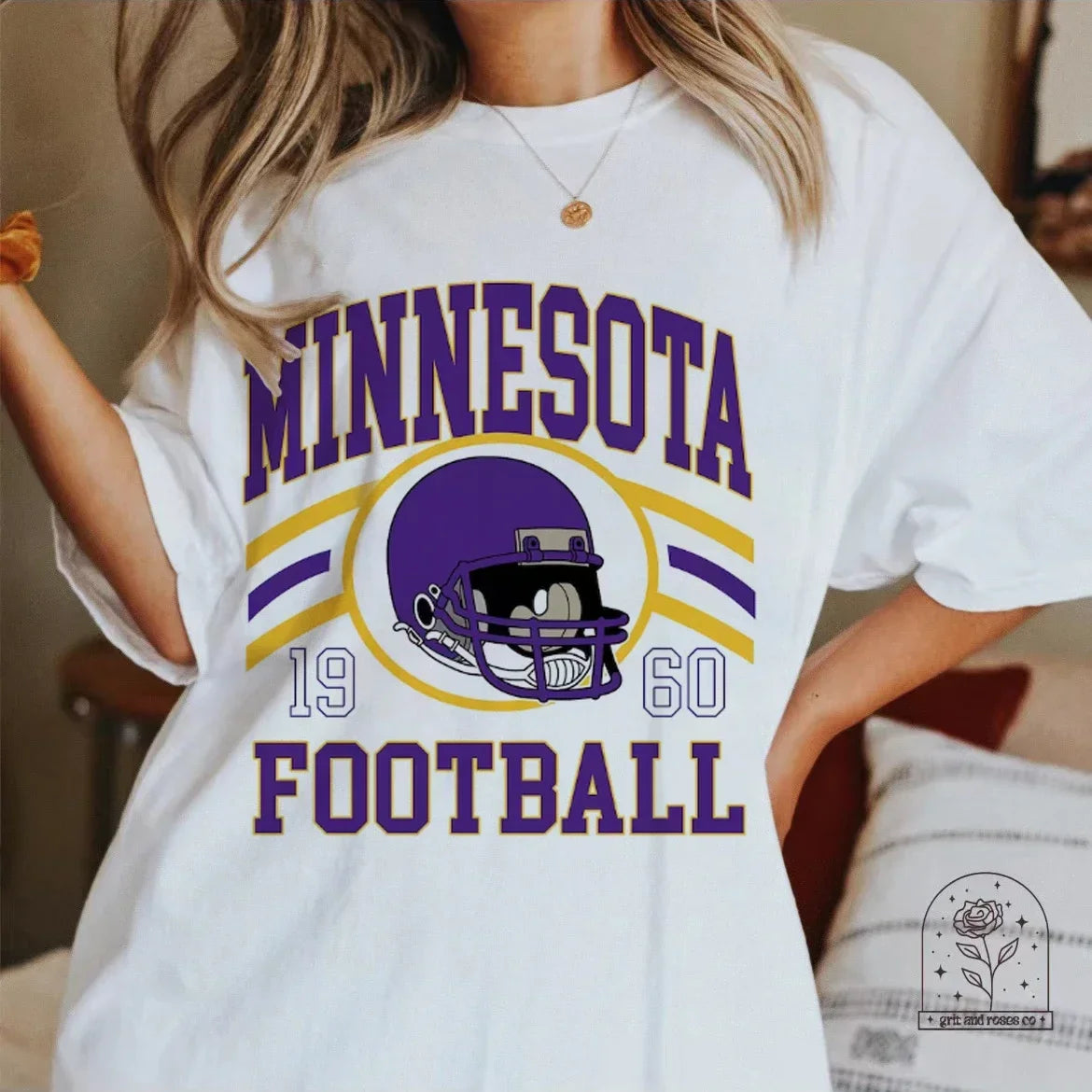 Minnesota Football Shirt Women's Short Sleeve