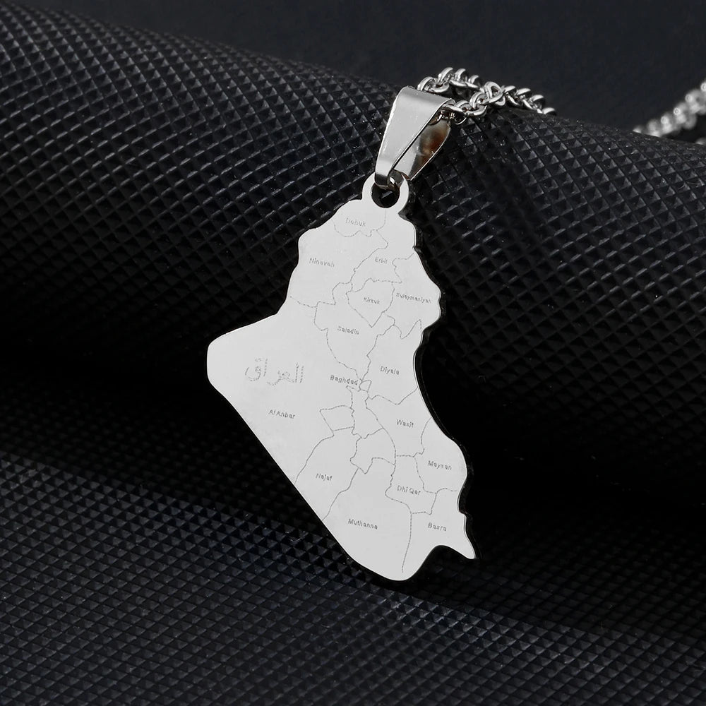 Iraq Map Pendant
