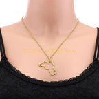 Unique Kurdistan Map Necklace