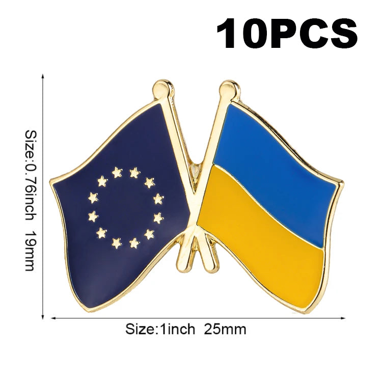 10pc Ukraine Friendship Badge International Collections