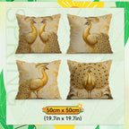 Golden Peacock Pillowcase