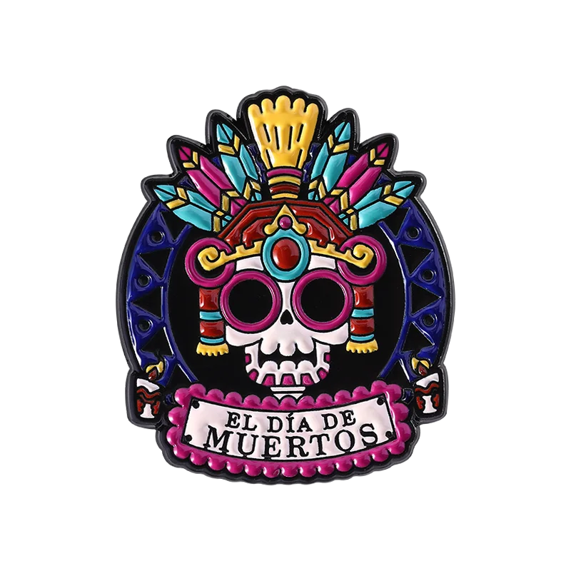 Day Of The Dead, & Halloween Enamel Pins