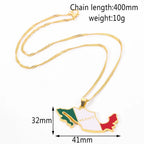 Mexican Map Necklace