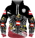 German Flag Eagle Hoodies