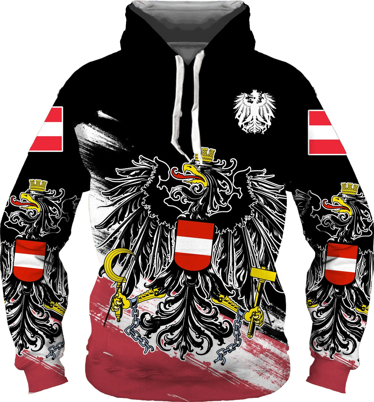 German Flag Eagle Hoodies