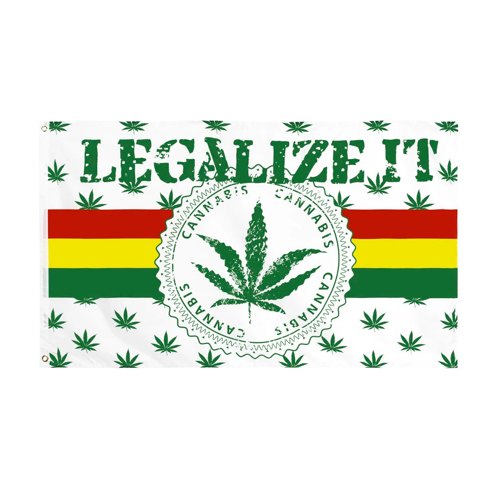 Peace Symbol Rasta Peace Flag