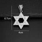 Fashion Star of David Pendant Necklace