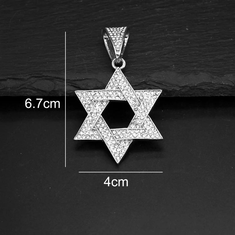 Fashion Star of David Pendant Necklace