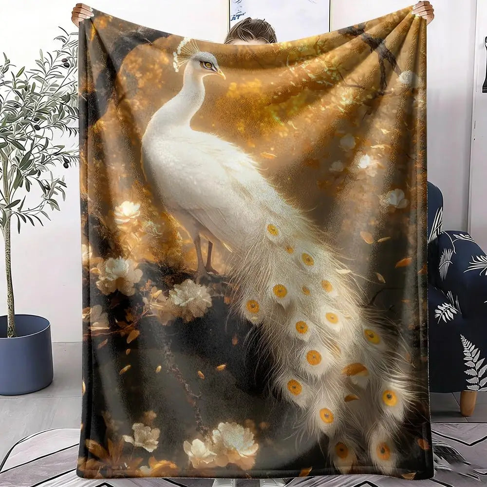 Peacock Throw Blanket