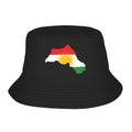 Kurdistan Flag Map Bucket Hat