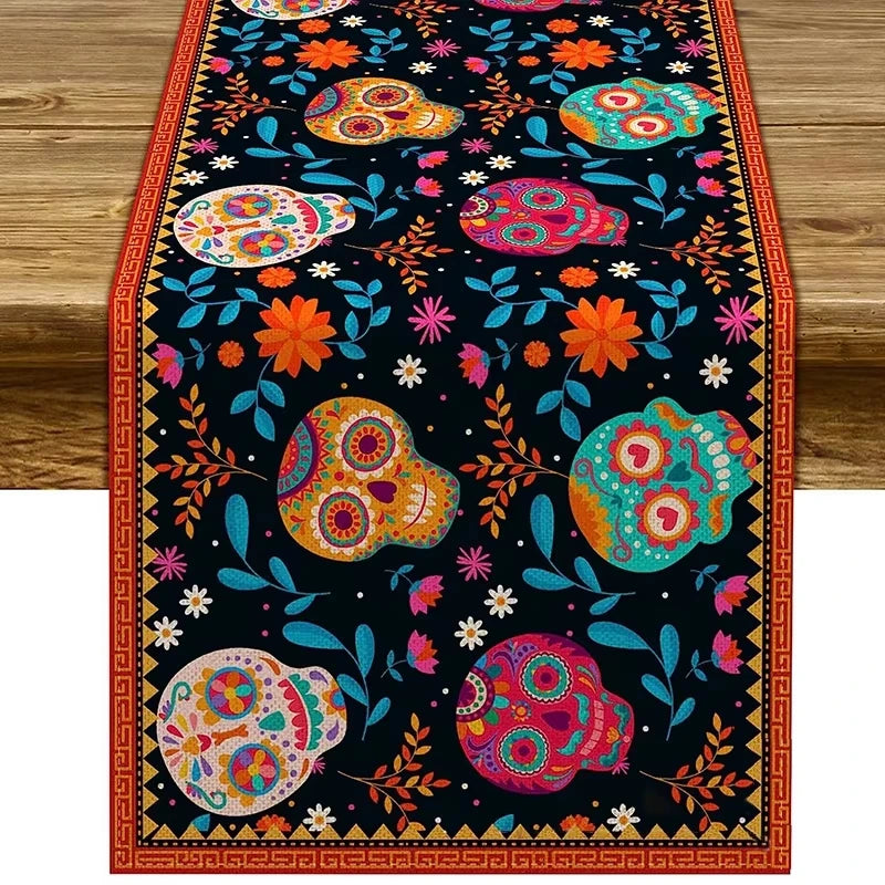 Mexican Day of The Dead Table Tablecloth