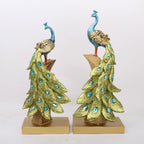 Peacock Decor Statue Sculpture