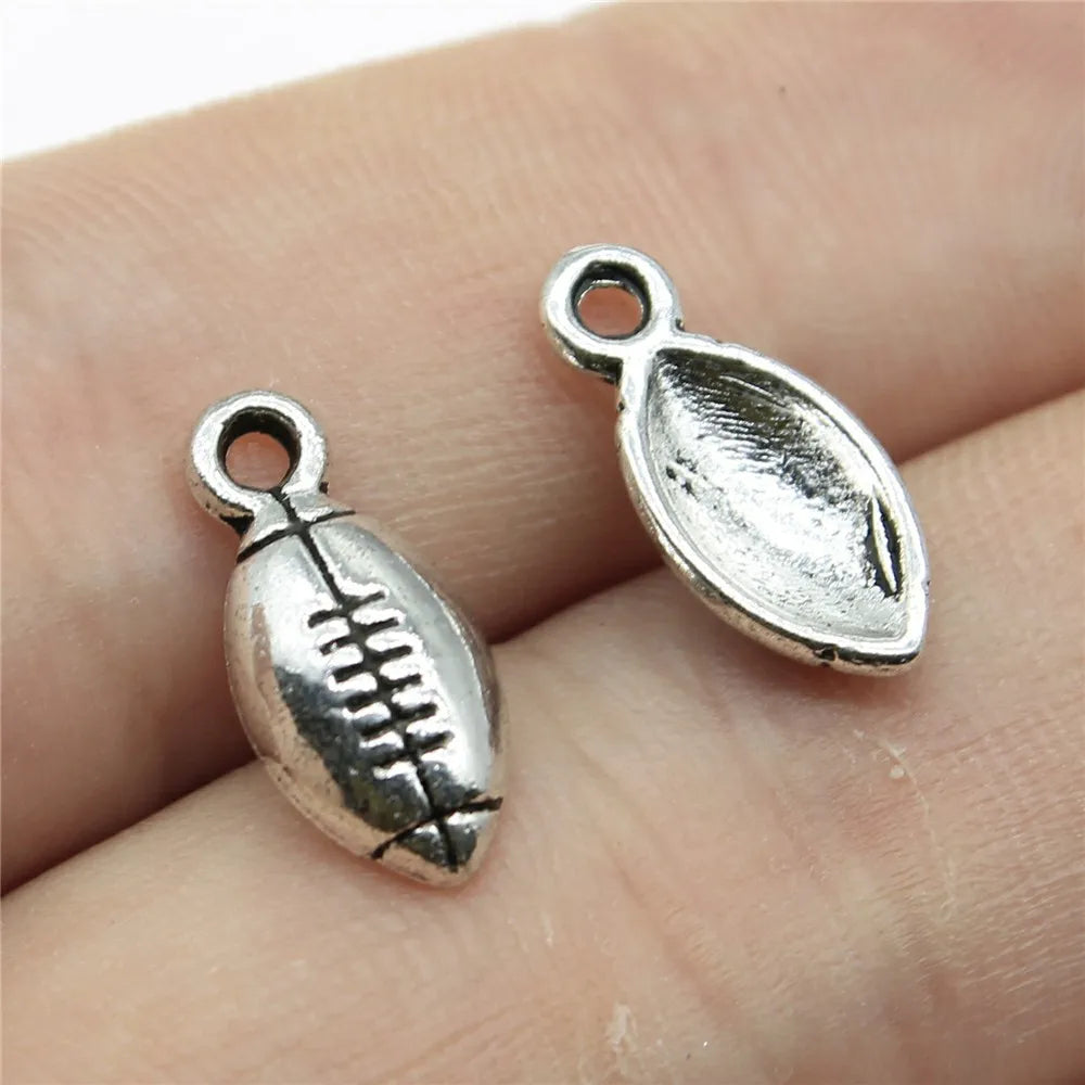 20pcs Football Charms American Football Pendants Jewelry