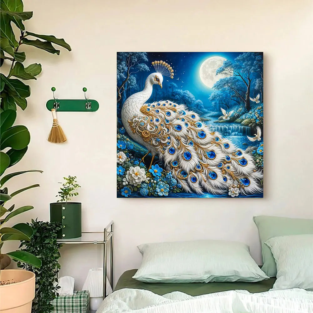 Huacan Peacock Diamond Painting Kits