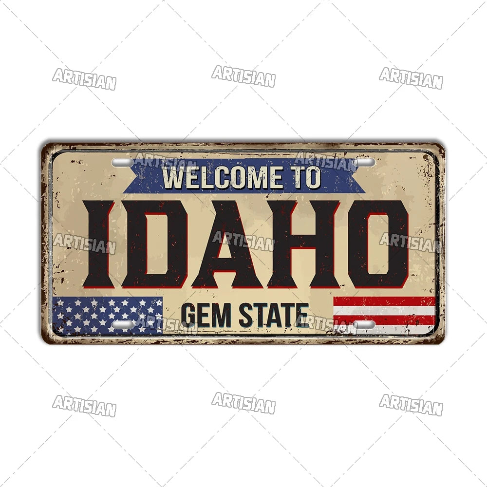 USA Landmark License Plate