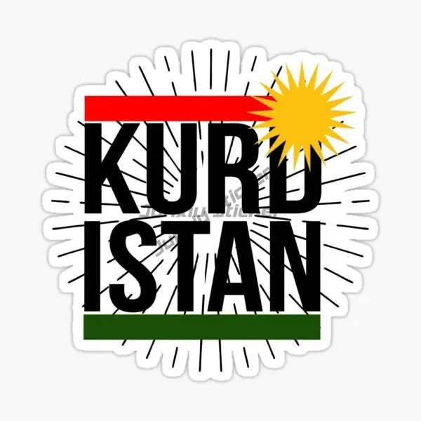 Kurdistan Flag Map Emblem Stickers