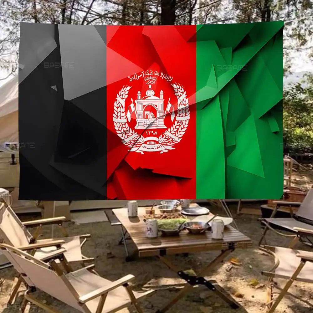 Afghanistan Creative Pattern Hanging Flag