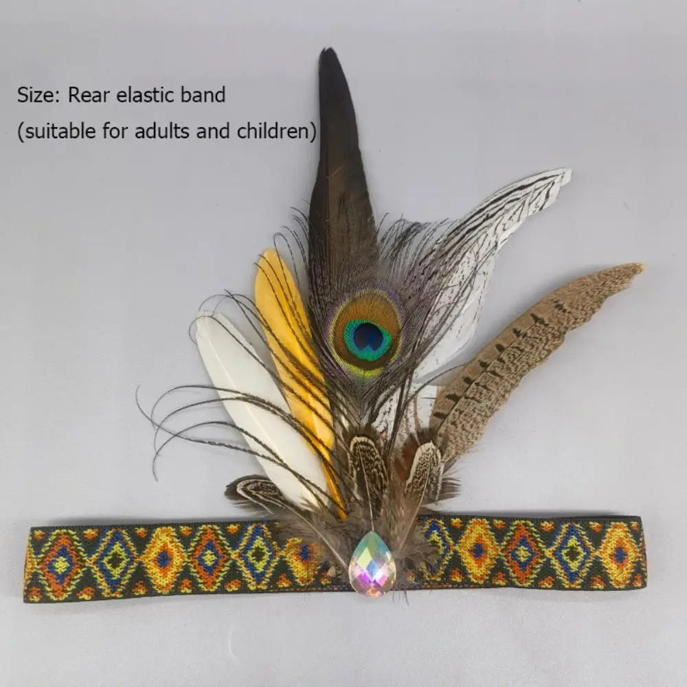 Decorative Ethnic Style Feathered Hairband