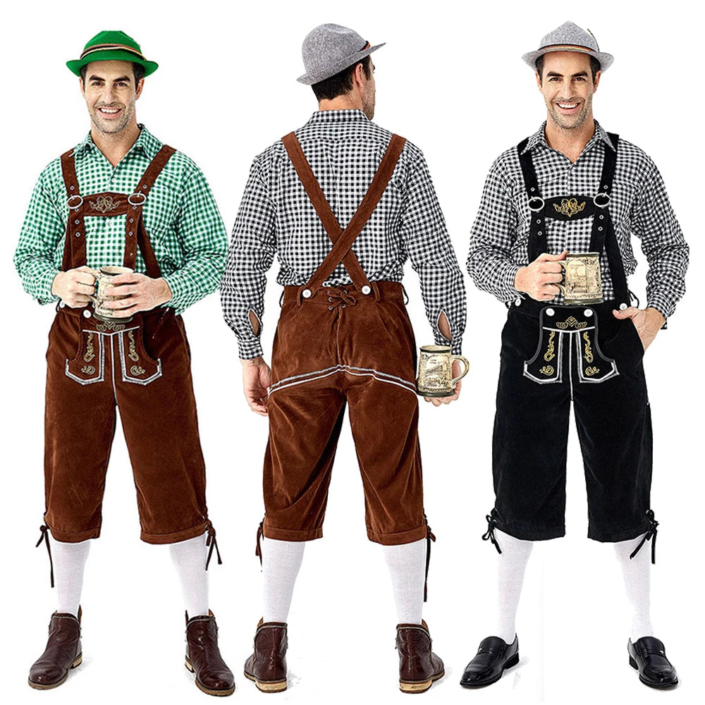 Men Bavarian Beer Male Costume German Oktoberfest