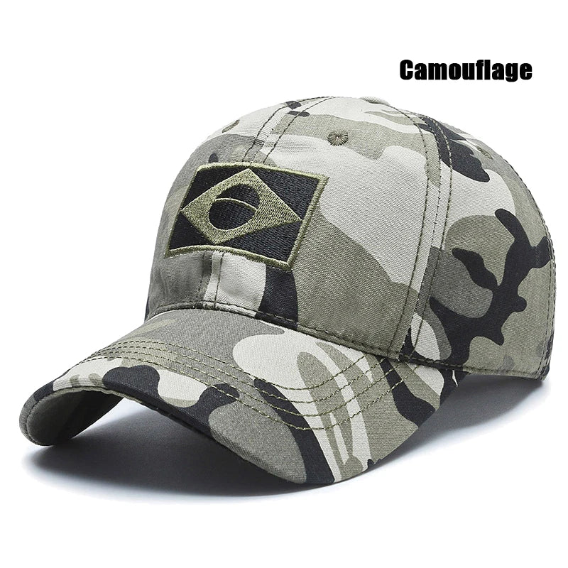 Unisex Brazilian Flag Embroidered Cap
