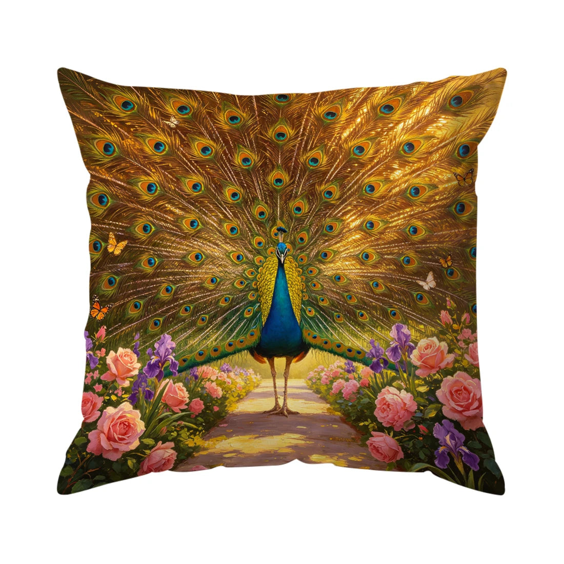 Peacock Pillowcase Decor
