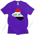 Iraq Flag Map T Shirt