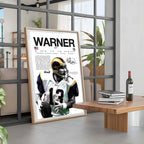 Classic American Football Sports Star Art Poster