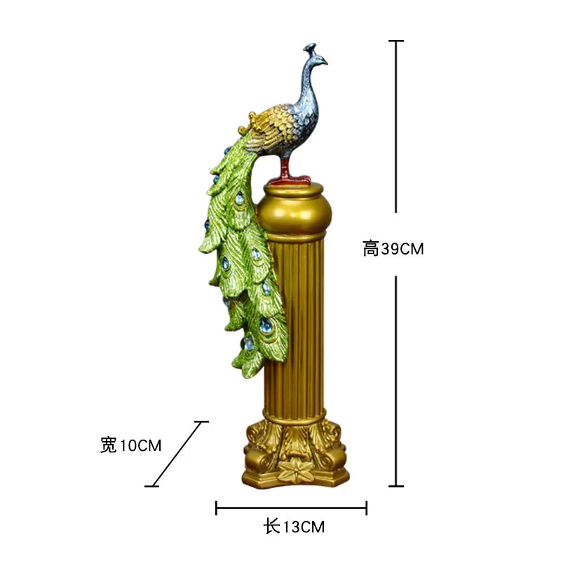 European Peacock Ornaments