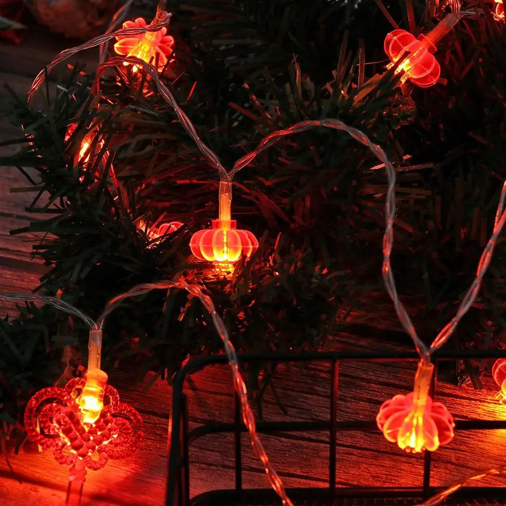 Traditional Chinese Knot Red Lantern LED