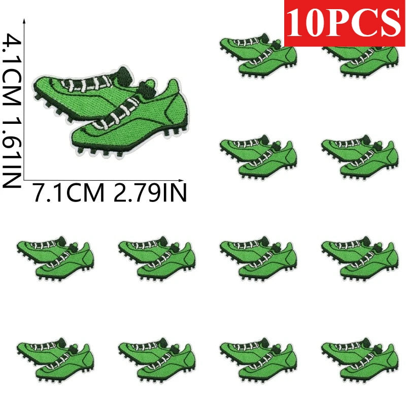 10/12PCS  Wholesale Embroidery Patches Rugby for Clothing