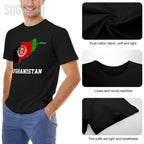 Men Afghan Country Map Tshirt
